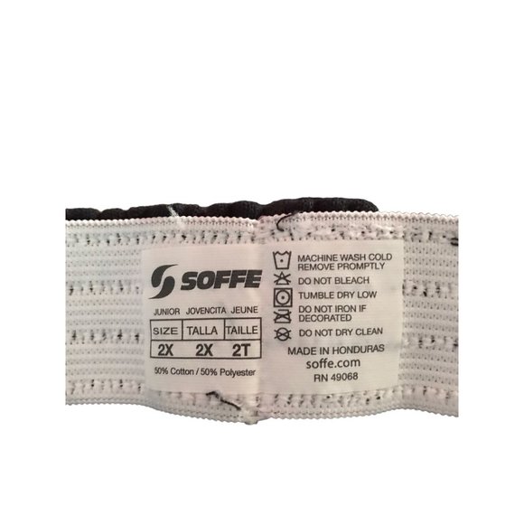 NEW! Soffee Classic Shorts Mens Sz 2X Black Solid Pull On Knit Elastic Waist - Picture 4 of 5